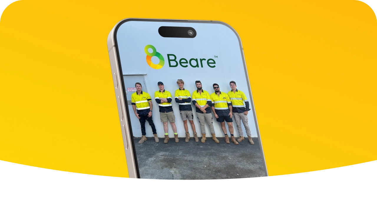 Beare Mobile Banner hero image for solar power and electrical services on mobile devices