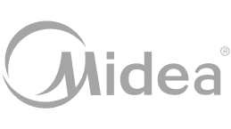 Midea logo - reliable air conditioning and cooling solutions partner of Beare Group Australia