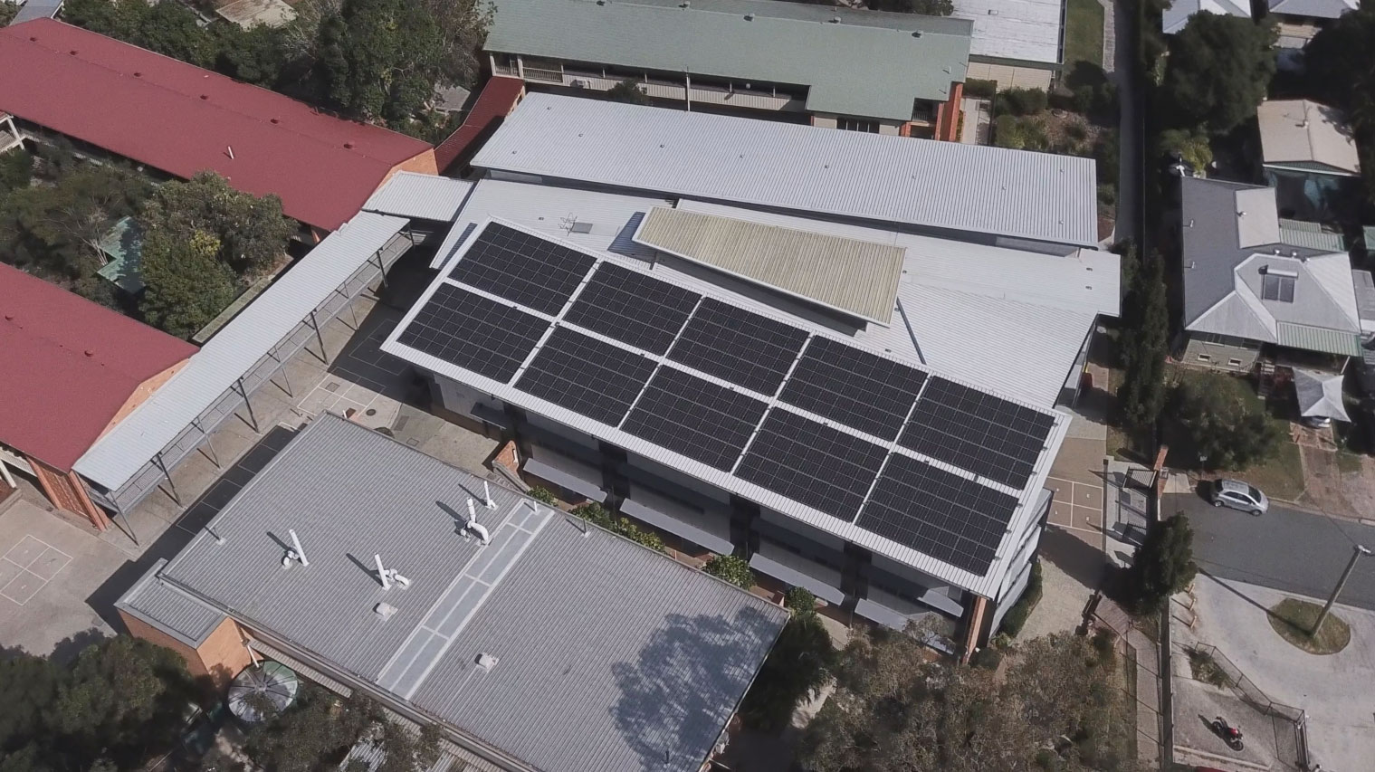 Wavell State High School commercial solar power system installed by Beare Group Brisbane