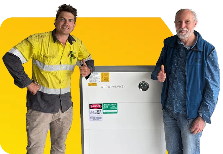 Beare Backed By Experience promotional graphic highlighting Beare Group’s 20 years of expertise in solar power Queensland